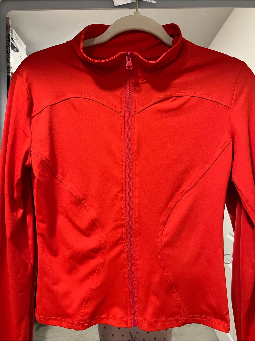 Red Active Wear Yoga Jacket